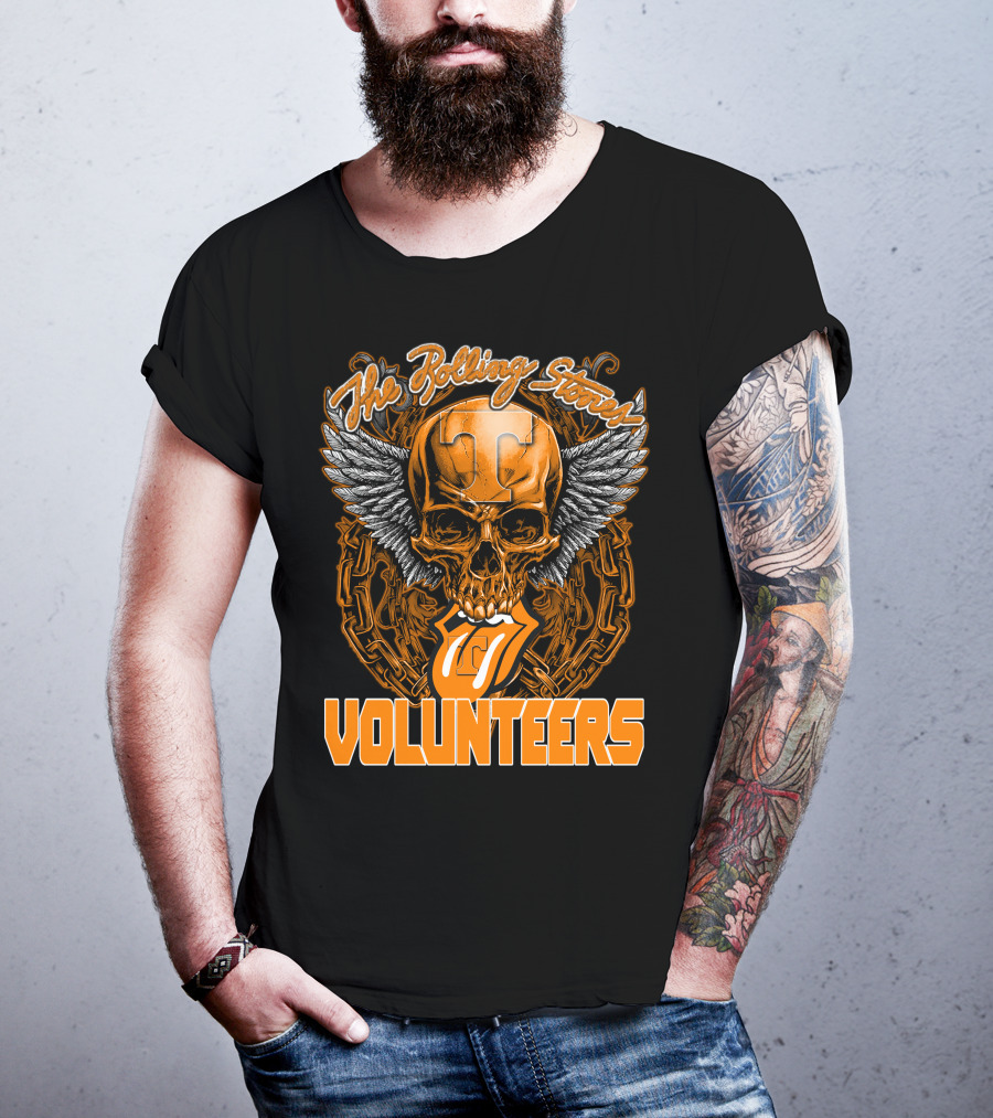 The Rolling Stones Volunteers Skull With Wings And Tennessee T-Shirt