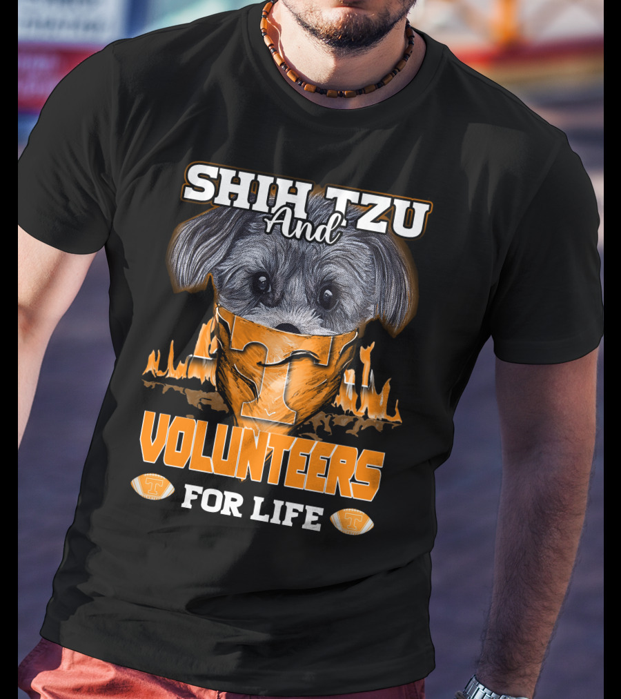 Shih Tzu And Volunteers For Life Tennessee Volunteers T-Shirt