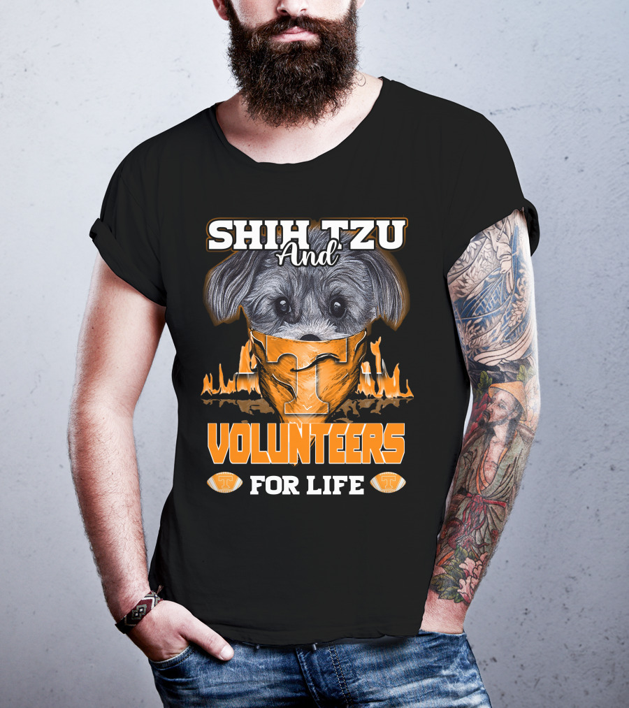 Shih Tzu And Volunteers For Life Tennessee Volunteers T-Shirt