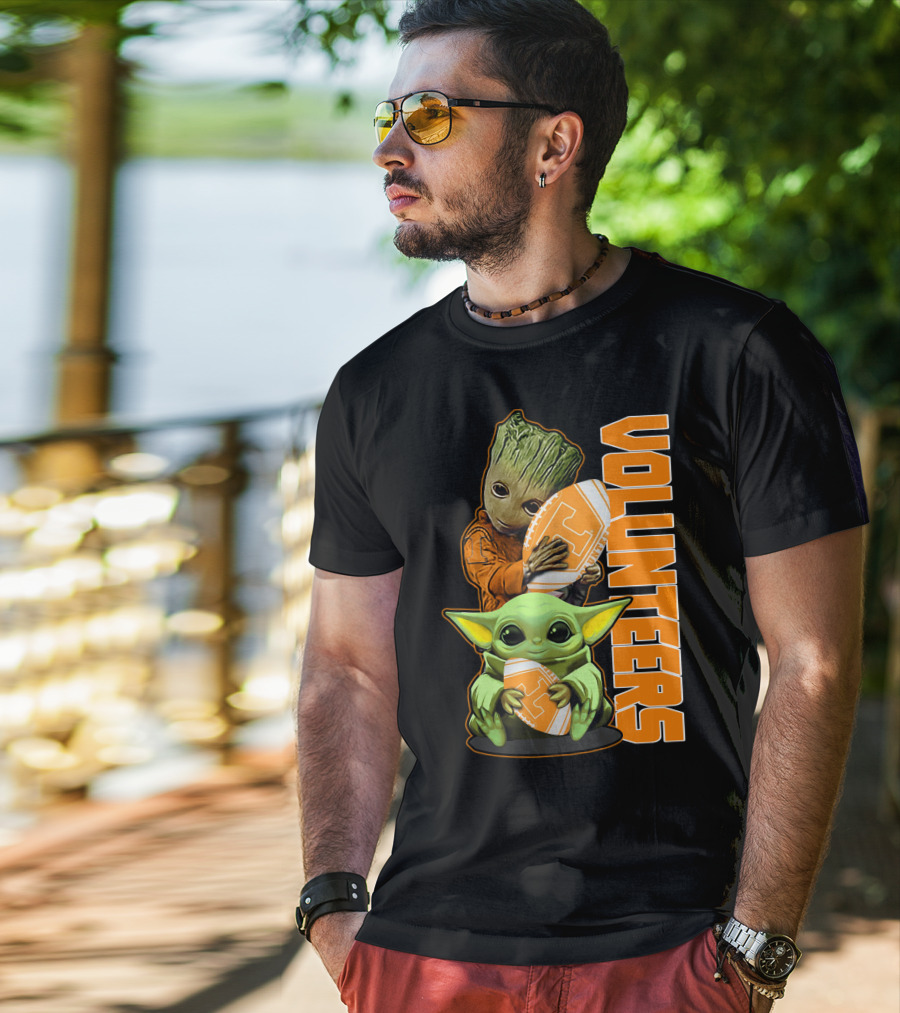 Grzd Volunteers Football Baby Alien Tree Character T-Shirt
