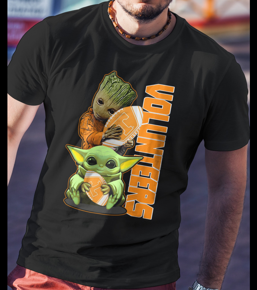 Grzd Volunteers Football Baby Alien Tree Character T-Shirt