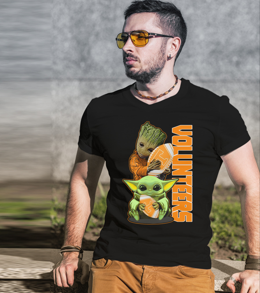 Grzd Volunteers Football Baby Alien Tree Character T-Shirt