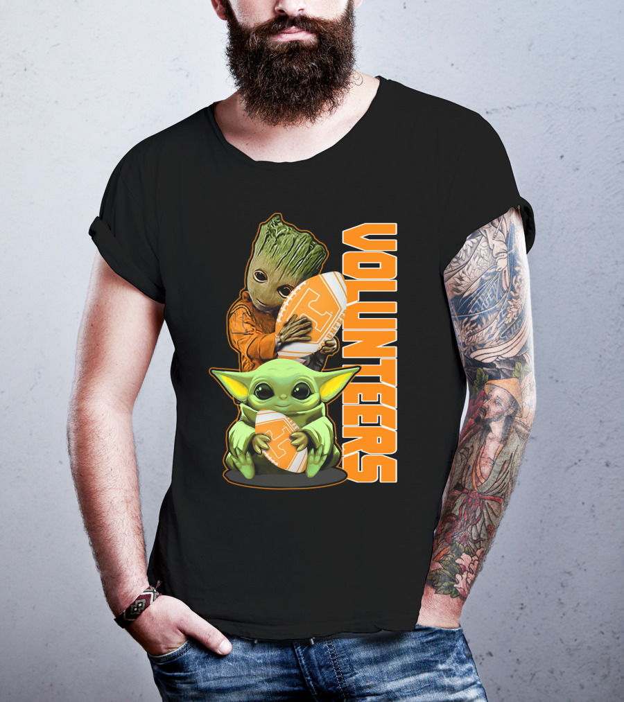 Grzd Volunteers Football Baby Alien Tree Character T-Shirt
