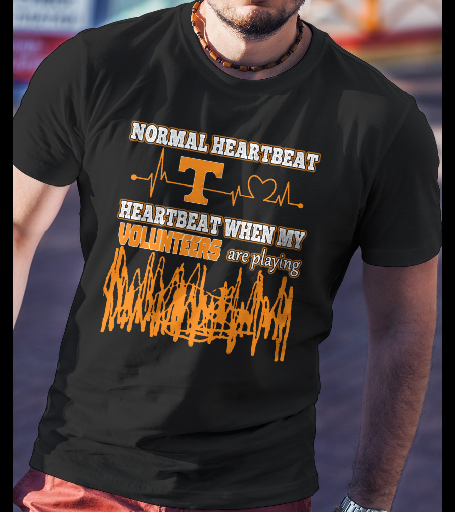 Normal Heartbeat Heartbeat When My Volunteers Are Playing T-Shirt