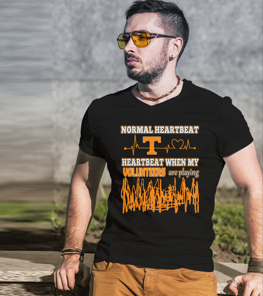 Normal Heartbeat Heartbeat When My Volunteers Are Playing T-Shirt