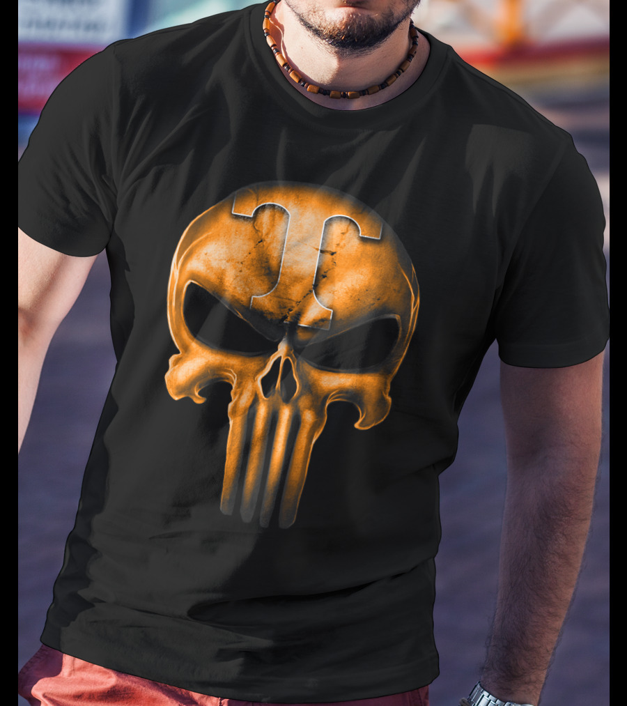 Skull T Logo Tennessee Volunteers T-Shirt