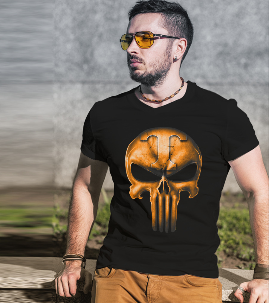 Skull T Logo Tennessee Volunteers T-Shirt