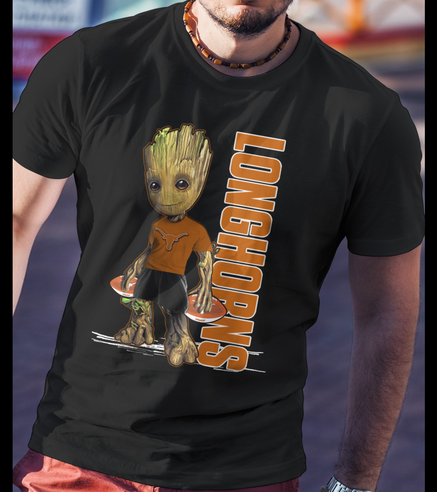 Groot Longhorns Texas Fan Mashup T-Shirt