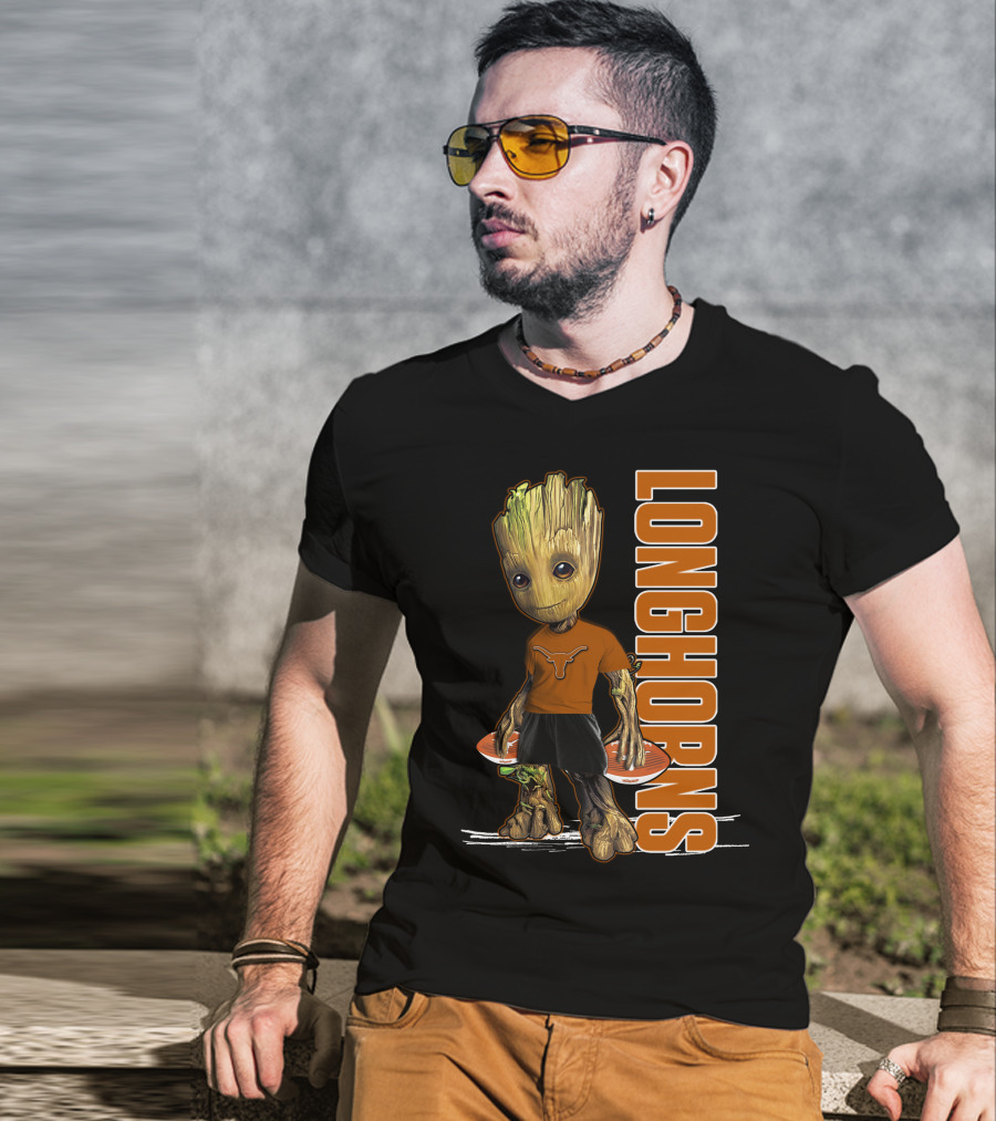 Groot Longhorns Texas Fan Mashup T-Shirt