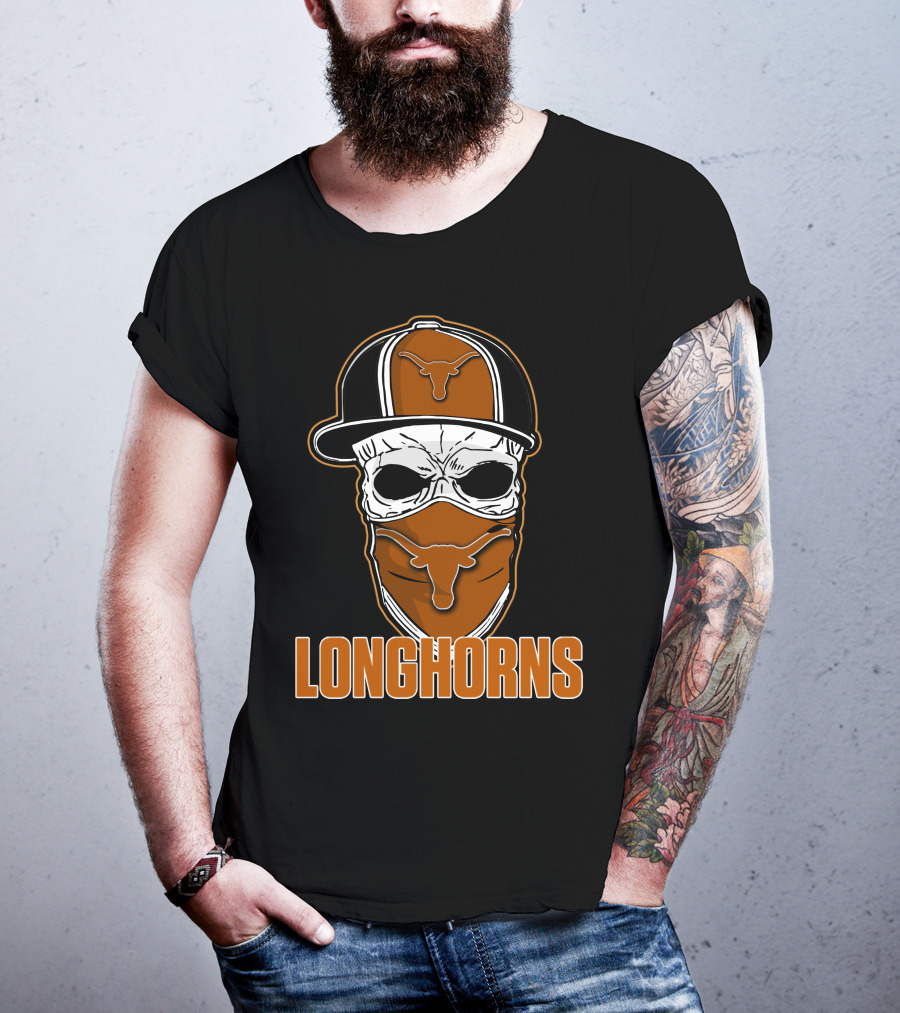 Skull Hat Longhorns Texas Iconic T-Shirt