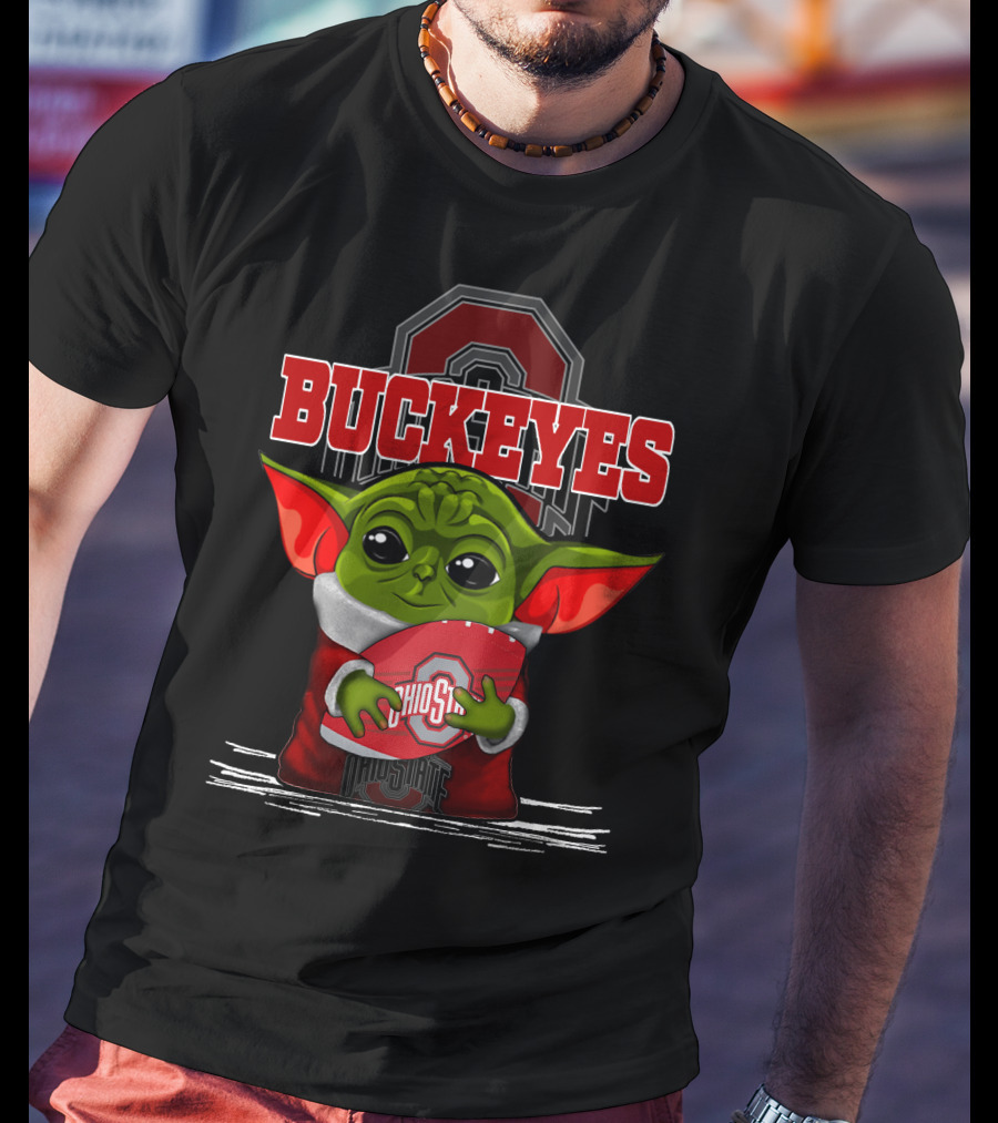 Ohio State Buckeyes Yoda Football Fan T-Shirt