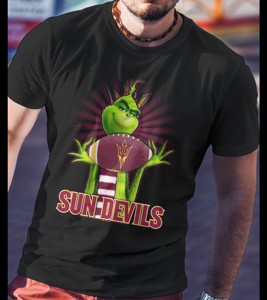 Grinch Arizona State Sun Devils Football T-Shirt
