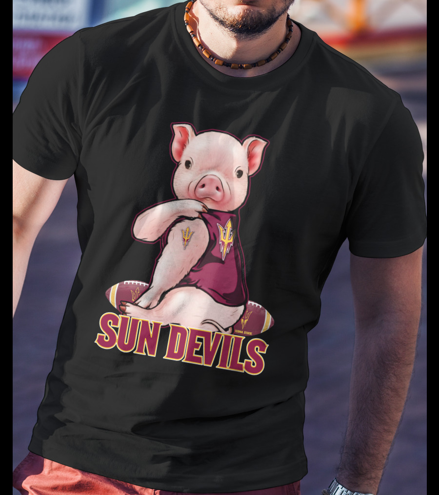 Pig Sun Devils Arizona State Football T-Shirt