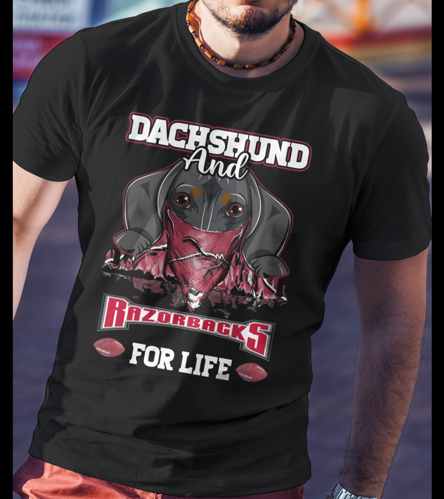 Dachshund And Razorbacks For Life T-Shirt