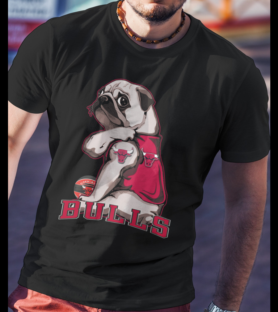Pug Chicago Bulls Bulls T-Shirt