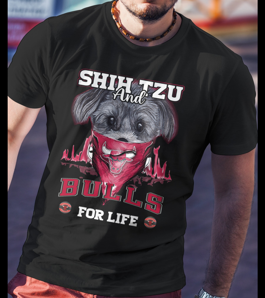 Shih Tzu And Bulls For Life T-Shirt