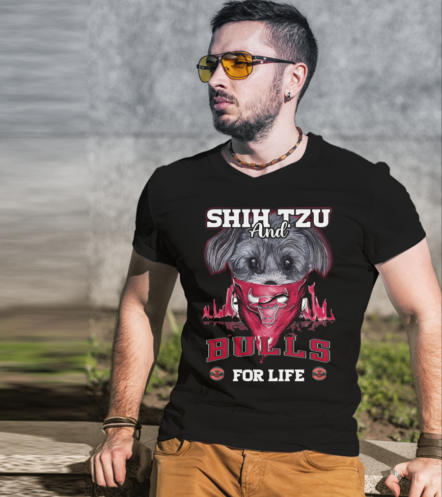 Shih Tzu And Bulls For Life T-Shirt