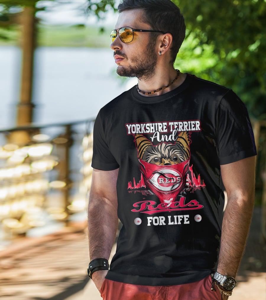 Yorkshire Terrier And Reds For Life T-Shirt