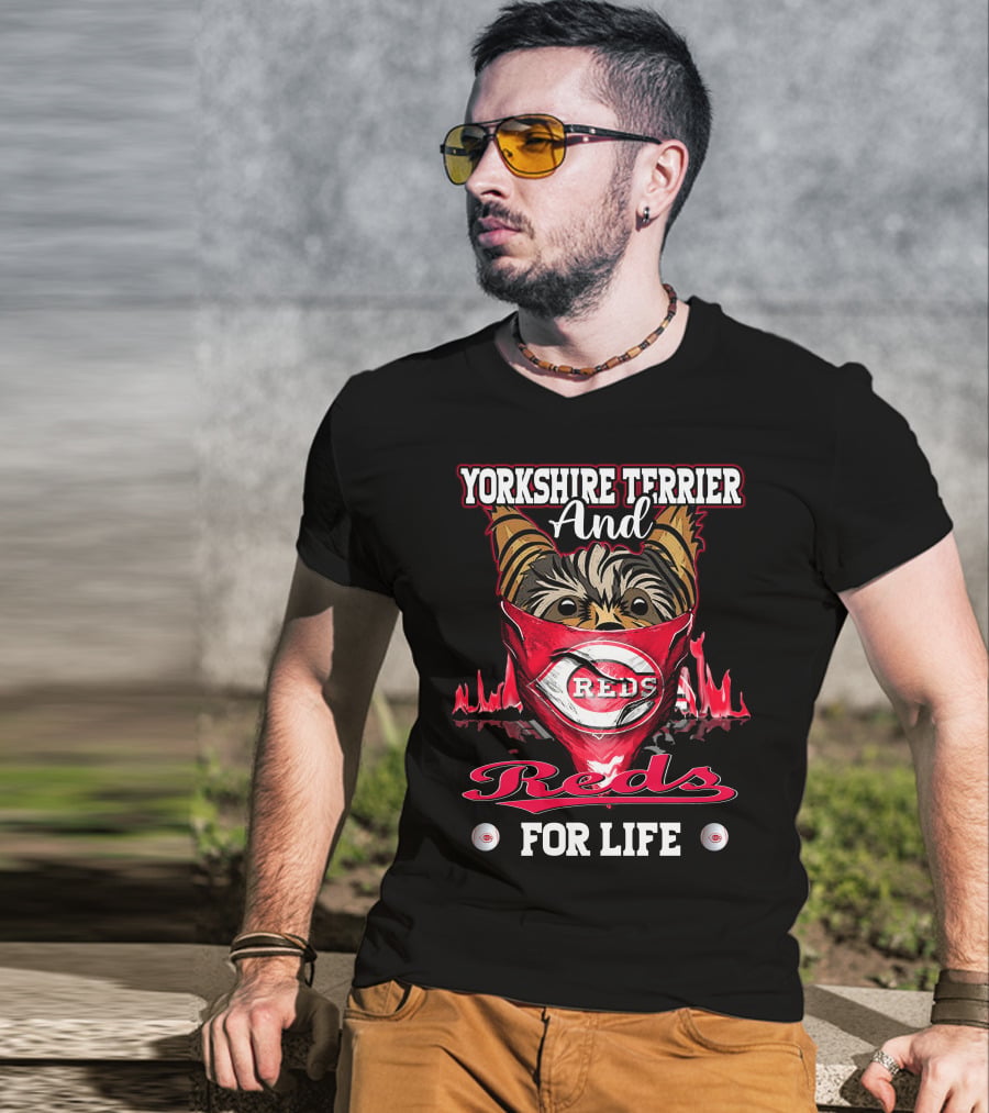 Yorkshire Terrier And Reds For Life T-Shirt