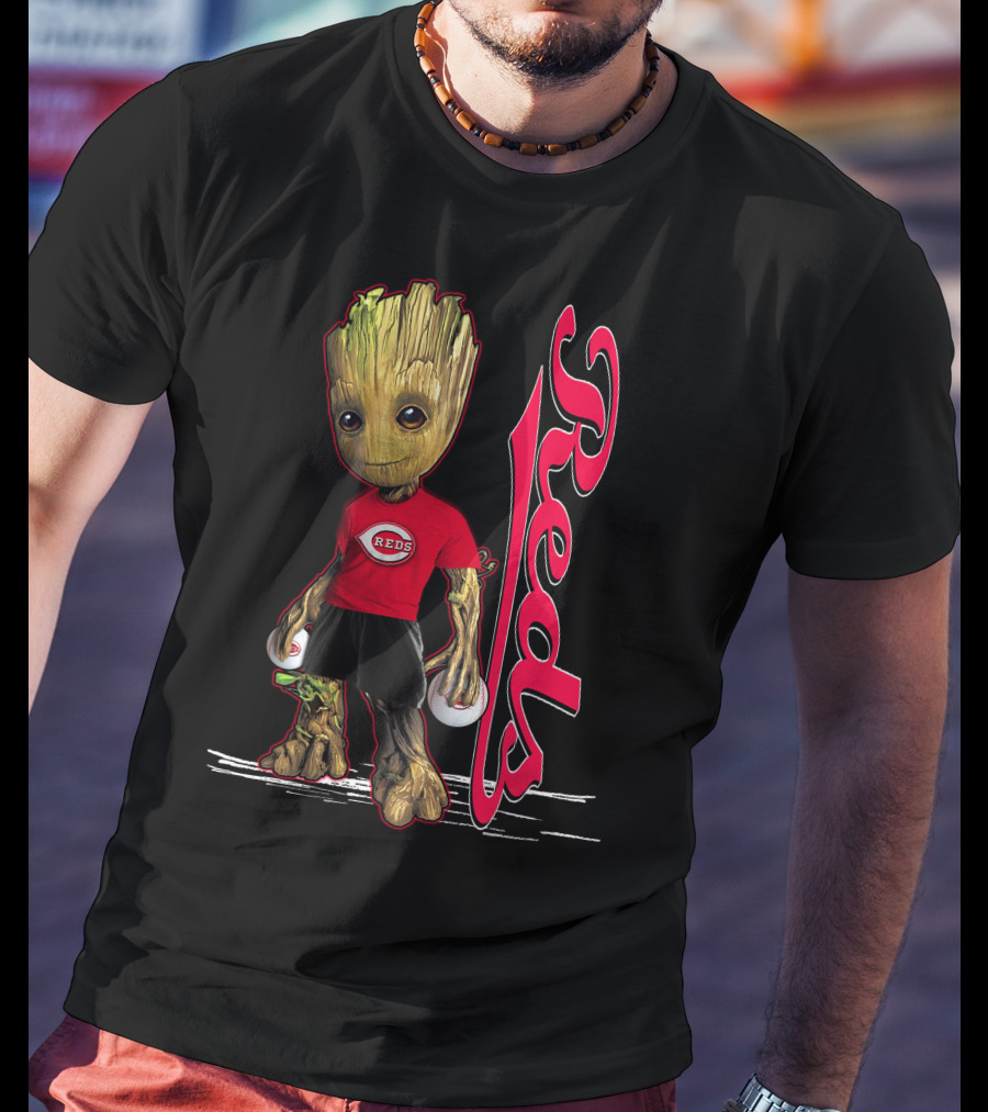 Groot Reds Cincinnati Baseball Fans T-Shirt