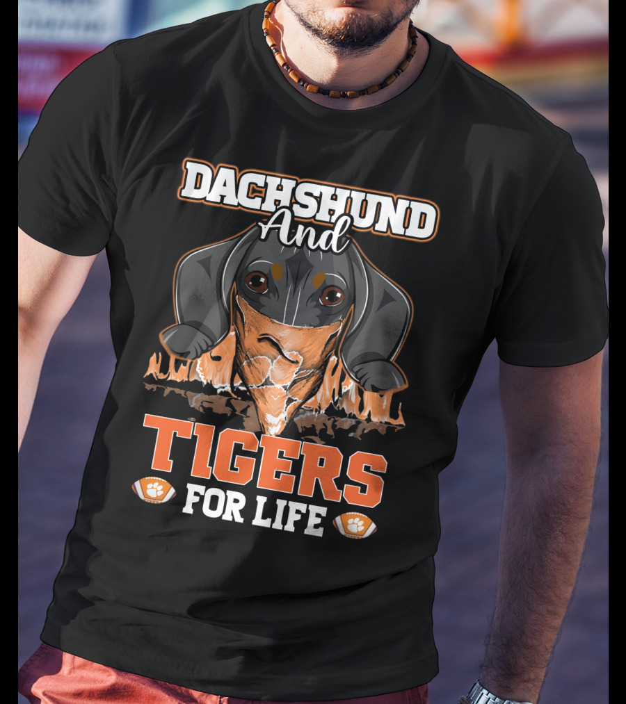 Dachshund And Tigers For Life T-Shirt