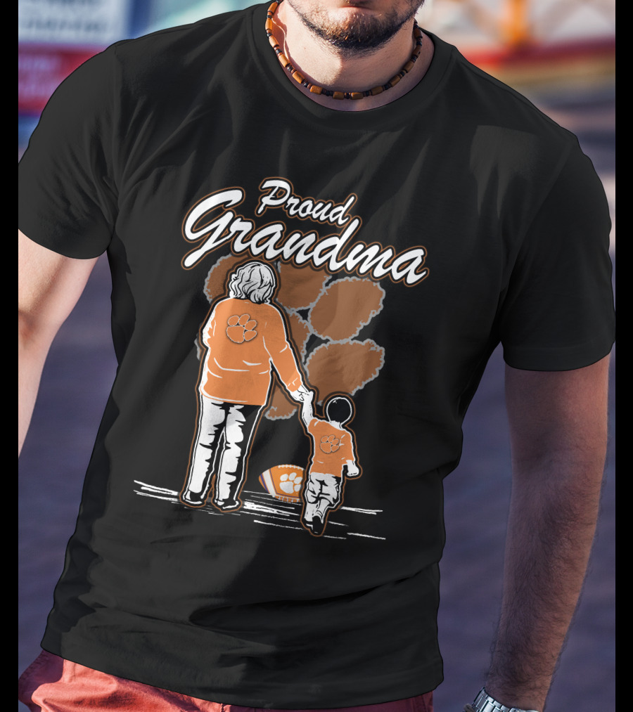 Proud Grandma Clemson Tigers Family Connection T-Shirt