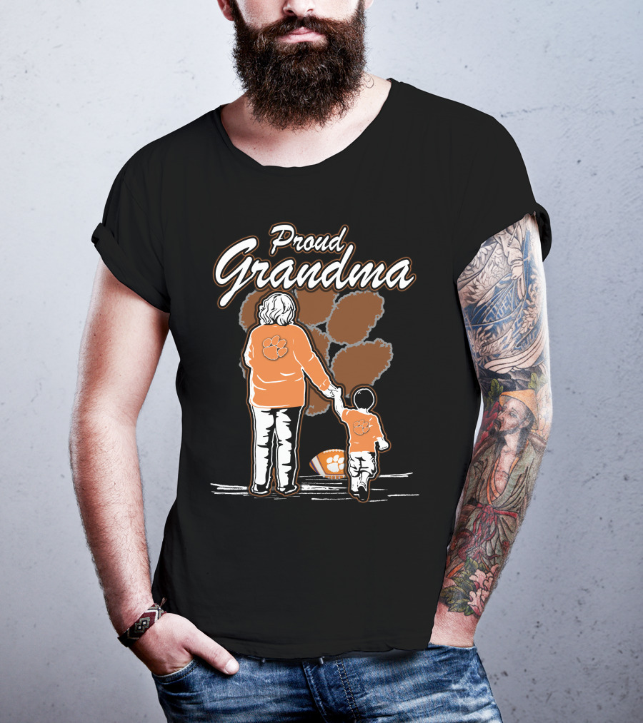Proud Grandma Clemson Tigers Family Connection T-Shirt