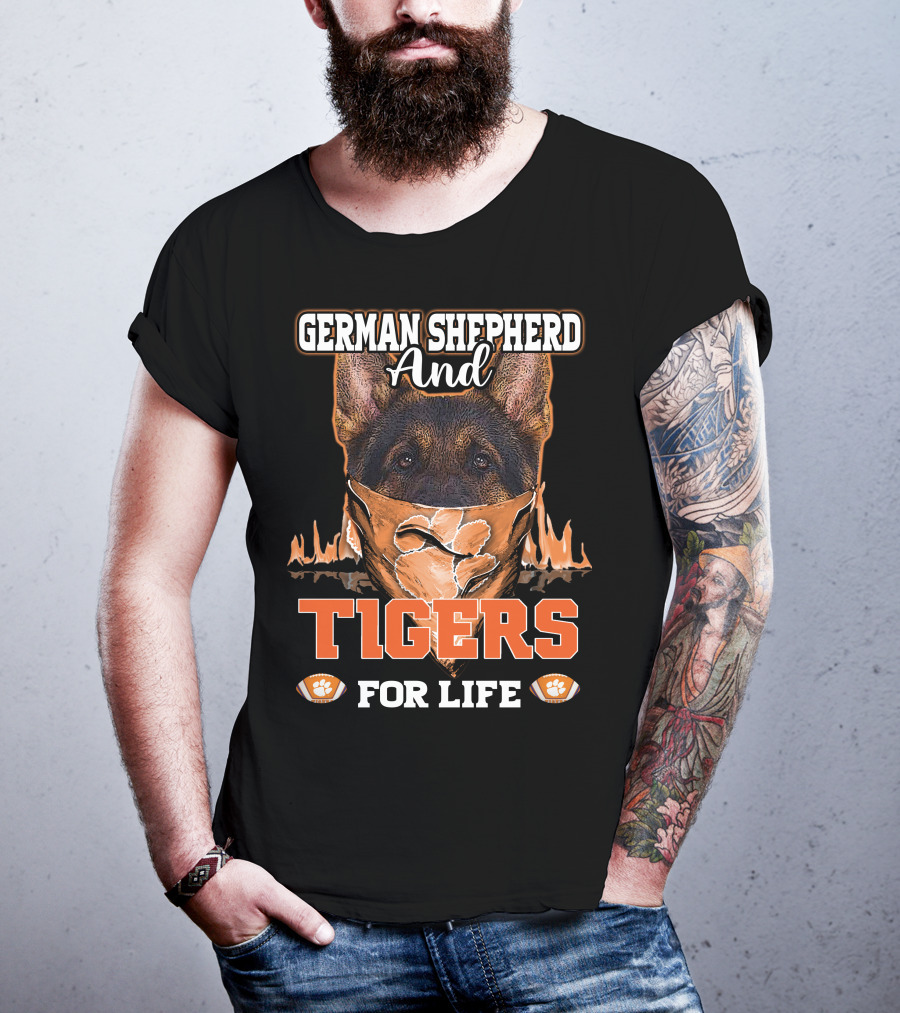 German Shepherd And Tigers For Life T-Shirt