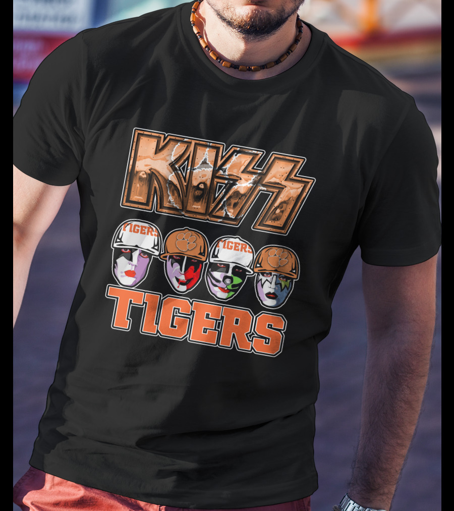 KISS Clemson Tigers Face Paint Iconic T-Shirt