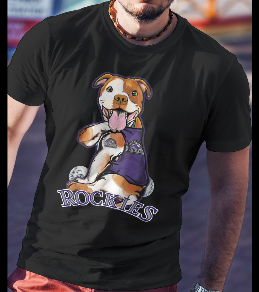 Rockies Pittbull Colorado Baseball T-Shirt