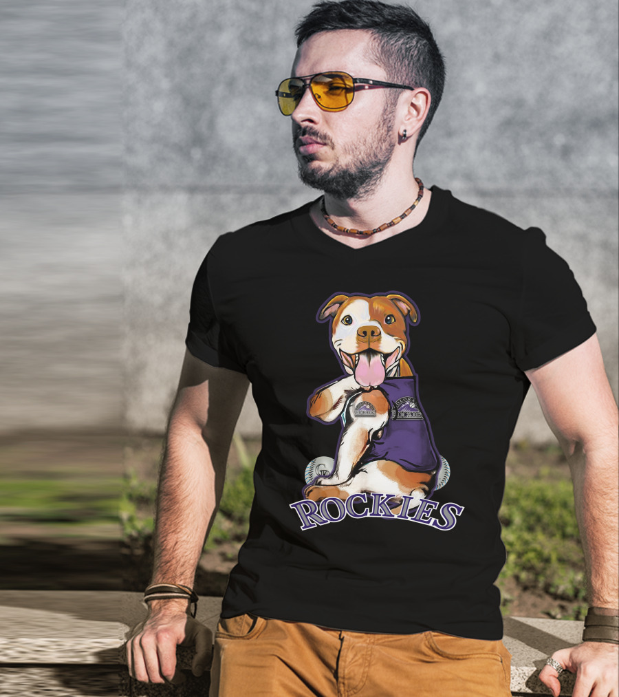 Rockies Pittbull Colorado Baseball T-Shirt