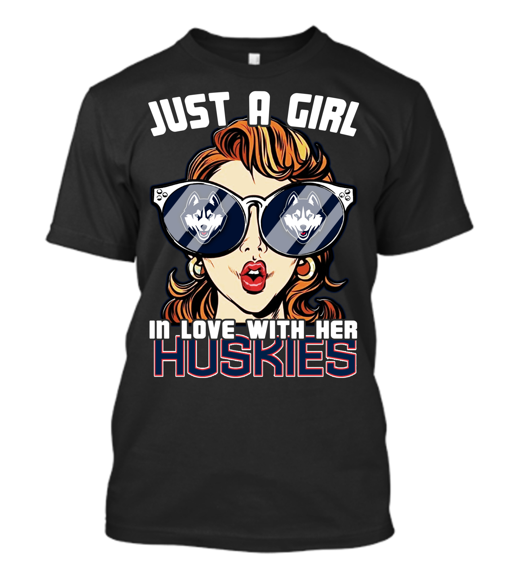Just A Girl IN Love With Her Huskies T-Shirt