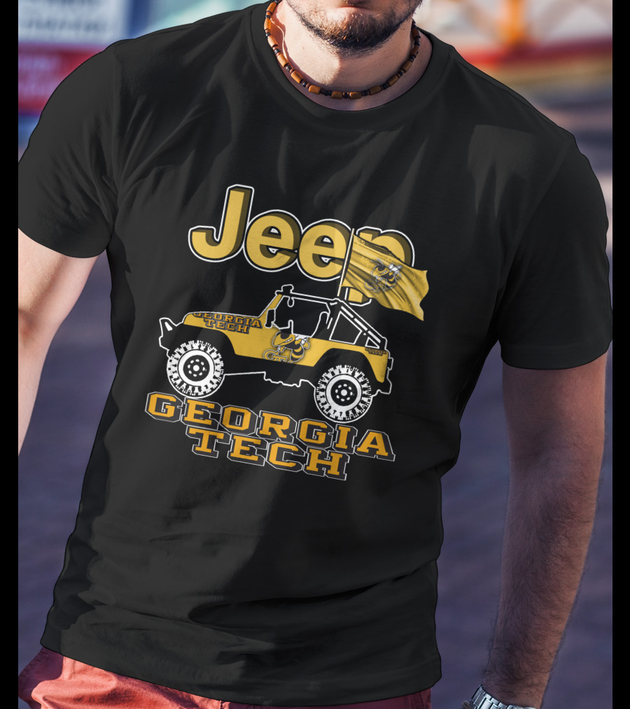 Jeep Georgia Tech Yellow Jackets Georgia Tech Jeep T-Shirt