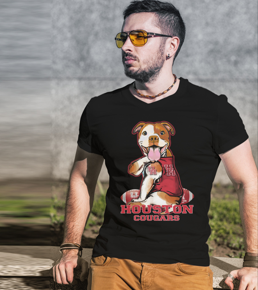 Houston Cougars UH Pittbull Football T-Shirt