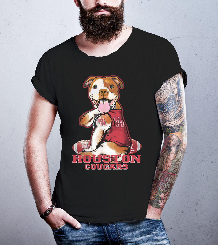 Houston Cougars UH Pittbull Football T-Shirt