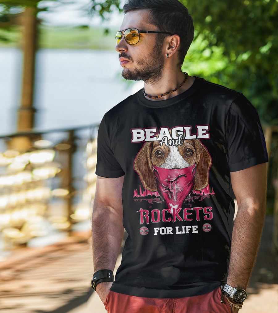 Beagle And Rockets For Life Houston Rockets T-Shirt