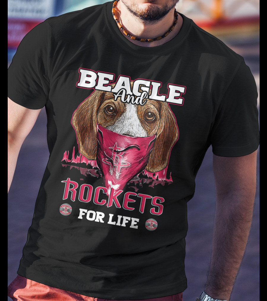 Beagle And Rockets For Life Houston Rockets T-Shirt