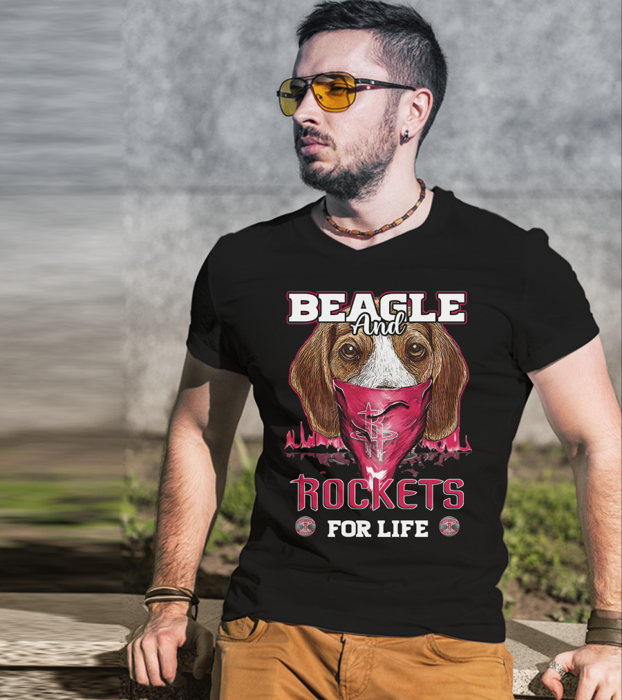 Beagle And Rockets For Life Houston Rockets T-Shirt