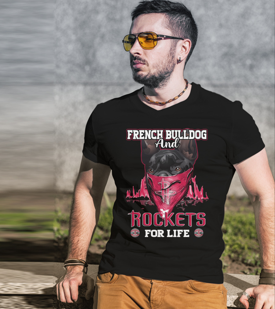French Bulldog And Rockets For Life T-Shirt