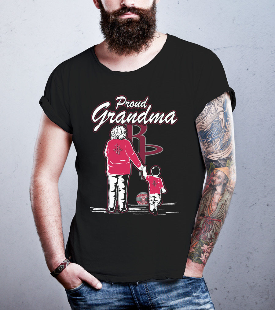 Proud Grandma Houston Rockets Family Fan T-Shirt
