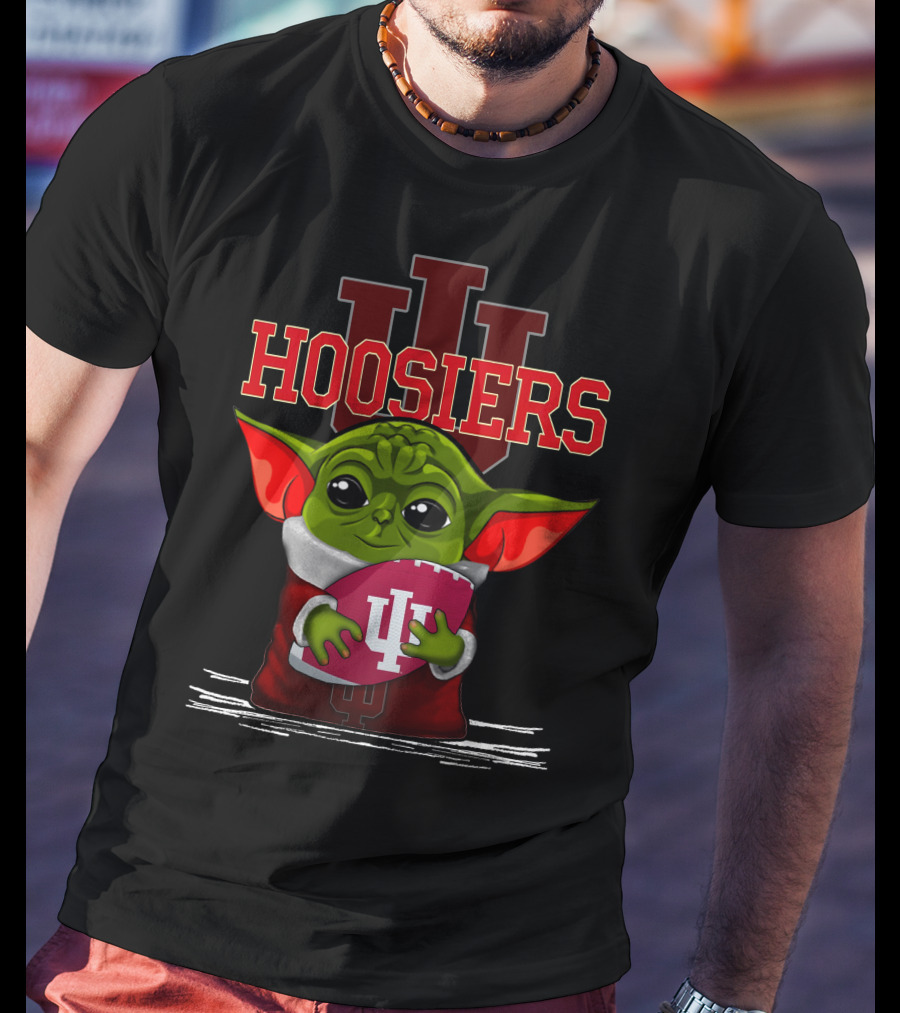 Yoda Hoosiers Indiana IU Football T-Shirt