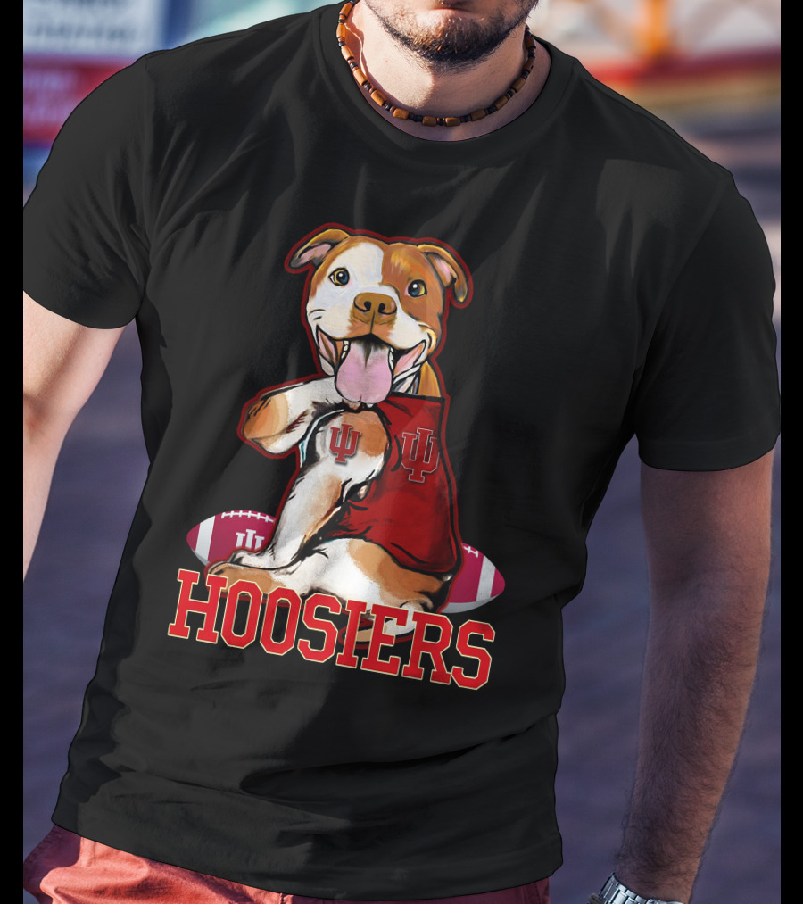 Indiana Hoosiers Pittbull IU Football T-Shirt