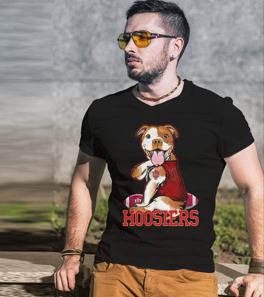 Indiana Hoosiers Pittbull IU Football T-Shirt