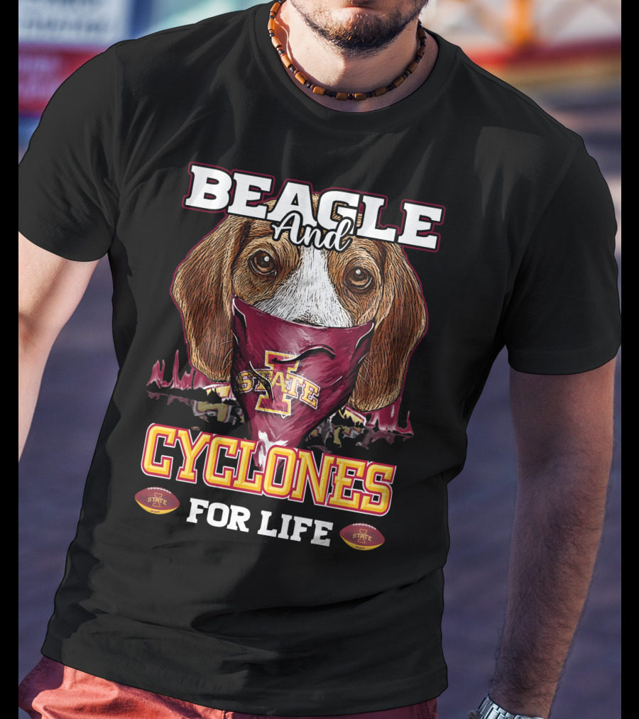 Beagle And Iowa State Cyclones For Life T-Shirt