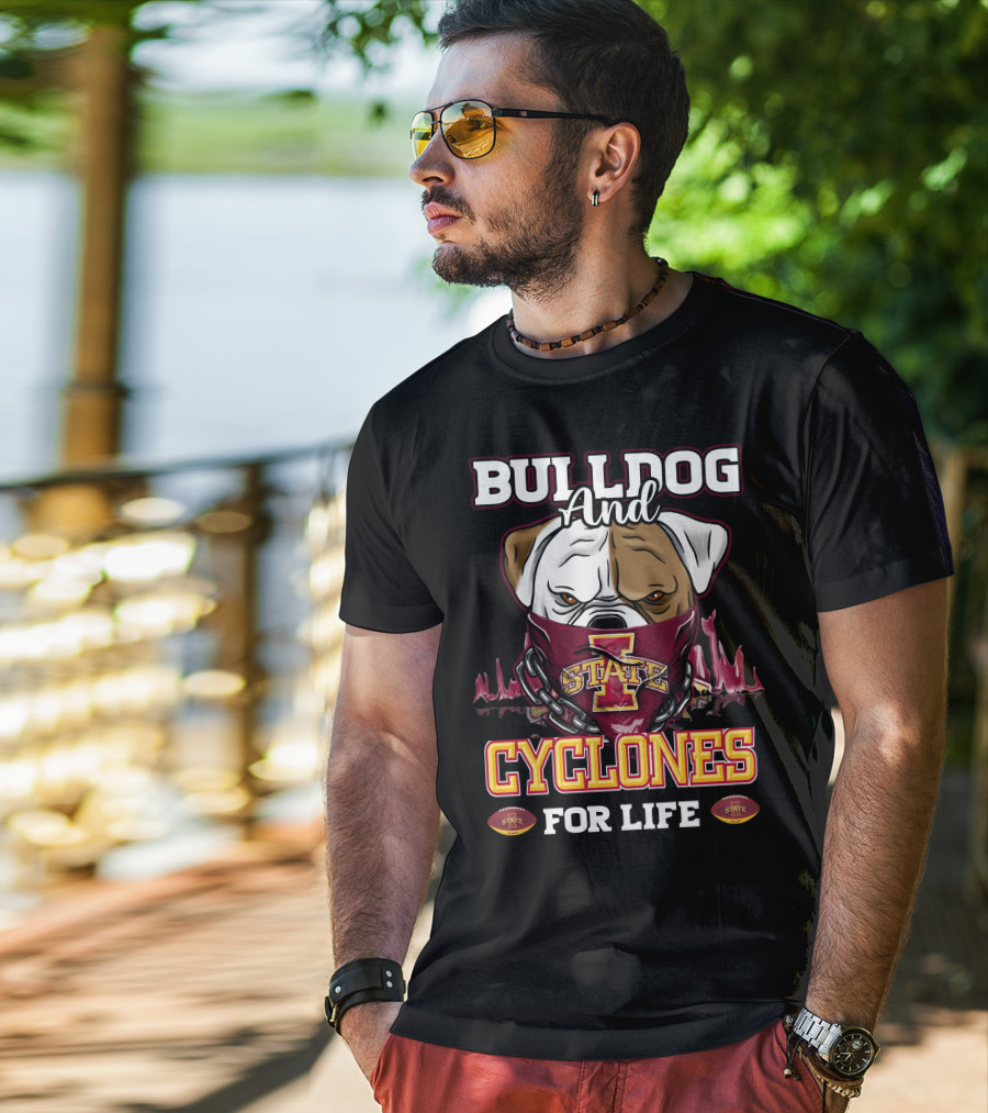 Bulldog And Cyclones For Life State T-Shirt
