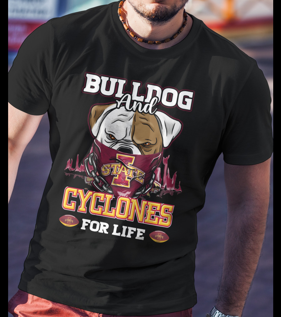 Bulldog And Cyclones For Life State T-Shirt