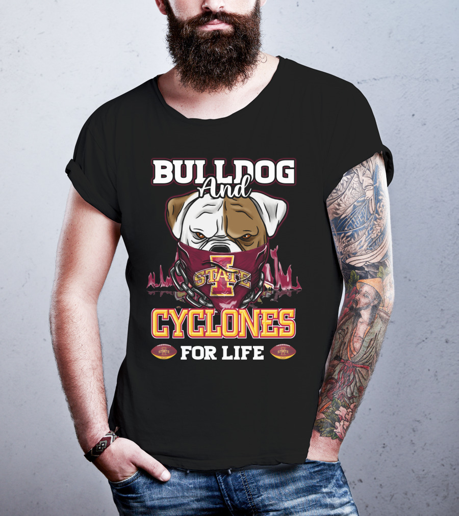 Bulldog And Cyclones For Life State T-Shirt