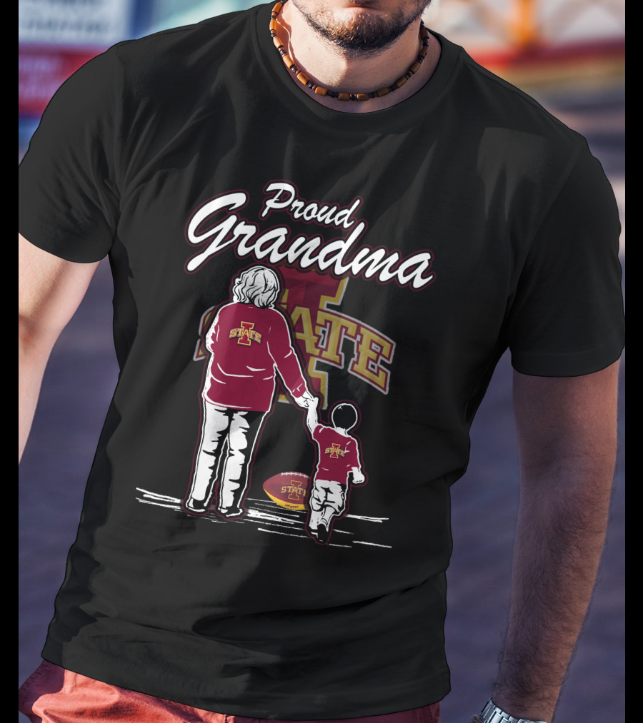 Proud Grandma Iowa State Cyclones Football Family T-Shirt