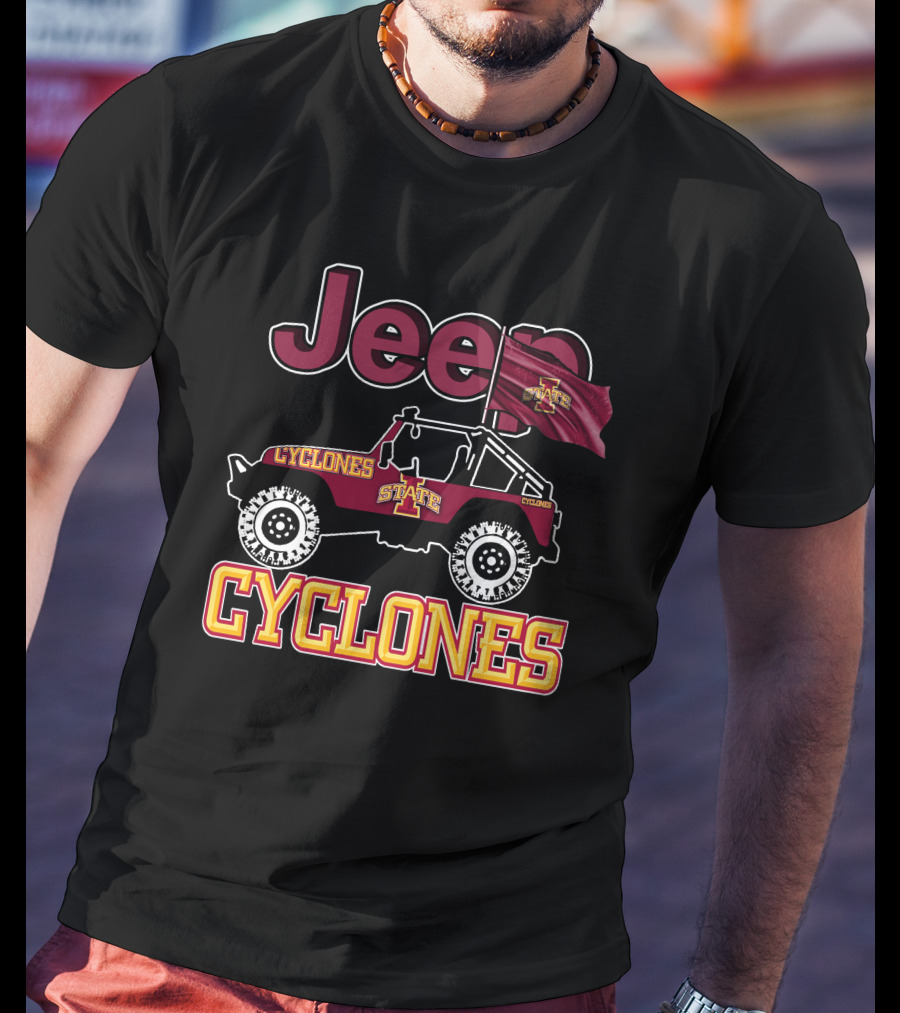 Jeep Iowa State Cyclones State Cyclones Jeep Cyclones T-Shirt