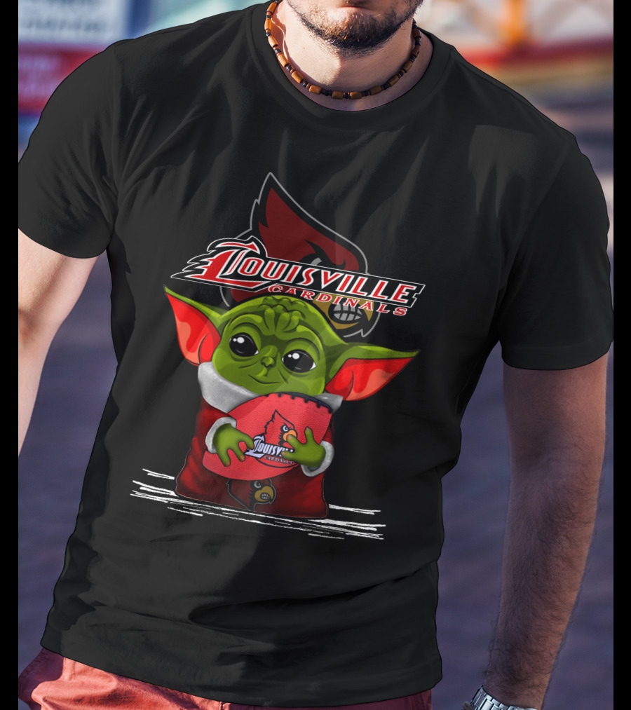 Louisville Cardinals Yoda Football Fan T-Shirt
